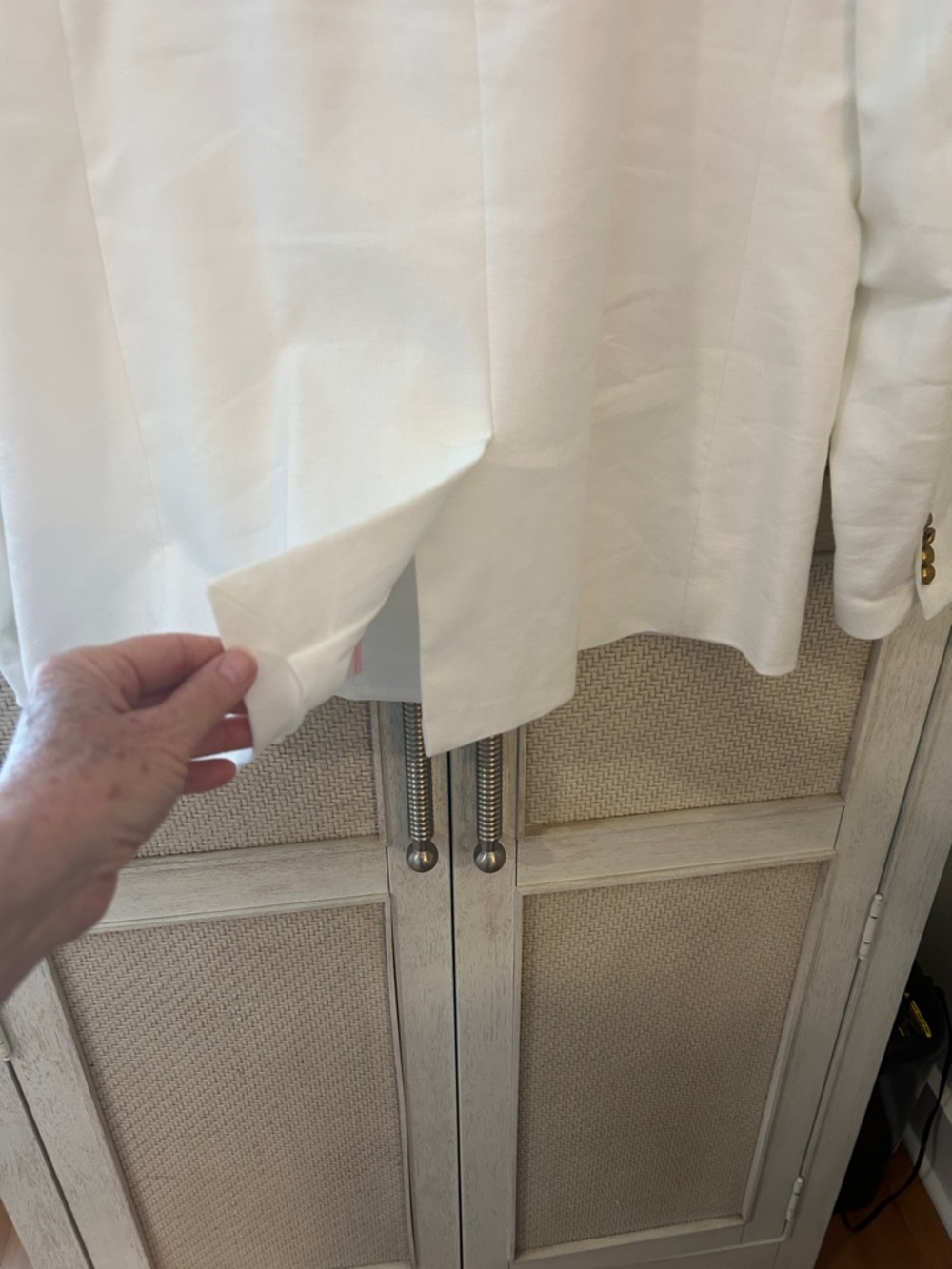 J. Crew White Double-Breasted Blazer with Gold Buttons - Picture 8 of 8